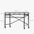 Metal Plant Stand with Wheels, Silent Non-Marking Casters, 2 Sizes, Black