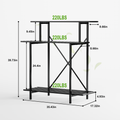 3-Tier Tall Narrow Metal Plant Stand, 39.7", 17.32" Deep, 660 lbs, Indoor & Outdoor