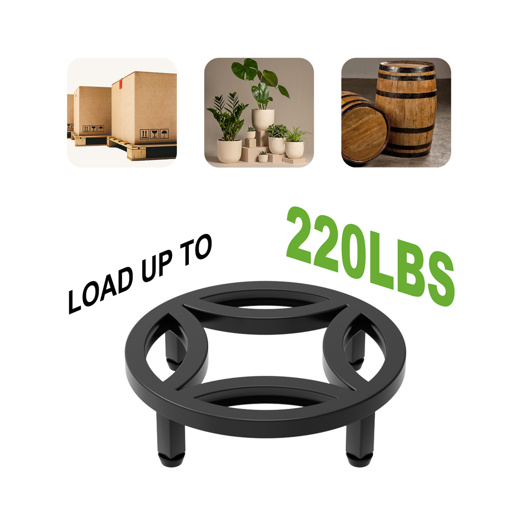 Zhongma 2-Pack 8.7" Wide Plant Pot Risers, Fully Assembled Indoor & Outdoor