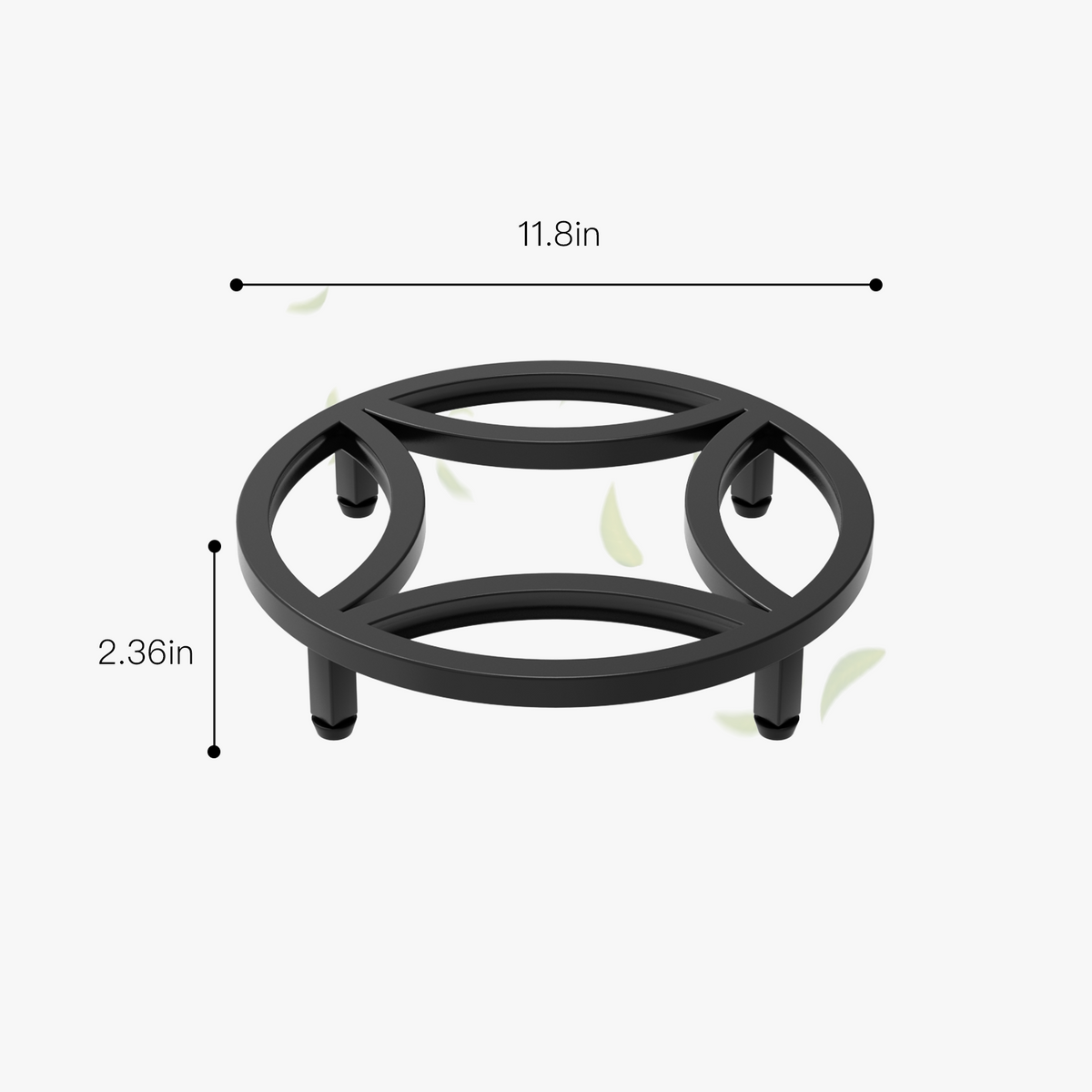 Zhongma 2-Pack 11.8" Wide Plant Pot Risers, Fully Assembled Indoor & Outdoor
